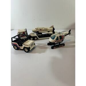 Vintage Buddy L Corp 1980 NASA Space Set Jeep shuttle chopper truck Enterprise